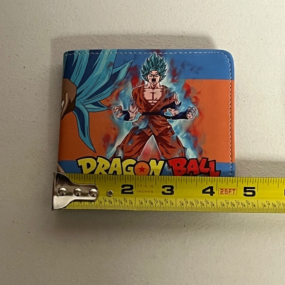 Dragonball Z Goku Powering Up Faux Leather Wallet Orange Blue - Picture 8 of 8